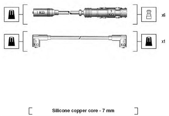 MAGNETI MARELLI Süütesüsteemikomplekt 941175180759